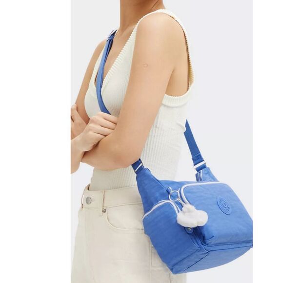 NWT Kipling GABBIE Small Crossbody in Cocktail Blue Adjustable Strap BNWT - Picture 1 of 13